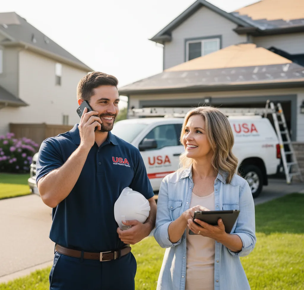 USA Roof Repair Experts customer support in Ironton